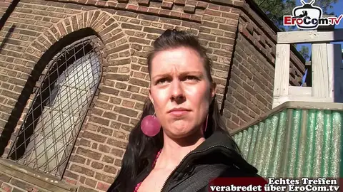 German Milf Street Casting First Masturbation Scene