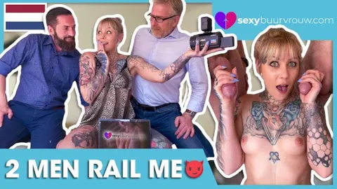 Dutch MMF with Tattooed Swinger: NAYOMI SHARP