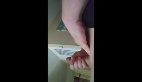 Man Jacking Off in Private Moment