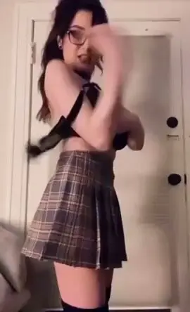 Big Boob Drop in Skirt - Real Moment