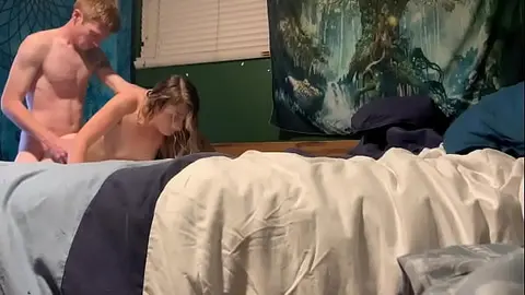 Blonde Couple in Rough Doggystyle Action