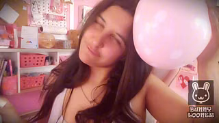 Puffy Cheeks Balloon Blowing - Bunny Looner