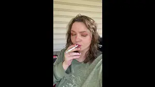 Smoking Girl Shells XO in Steamy POV Clip