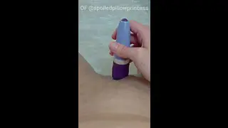 Solo Bath Time: Drizzling Cum on the Tub